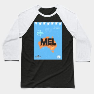 MEL Melbourne airport Baseball T-Shirt